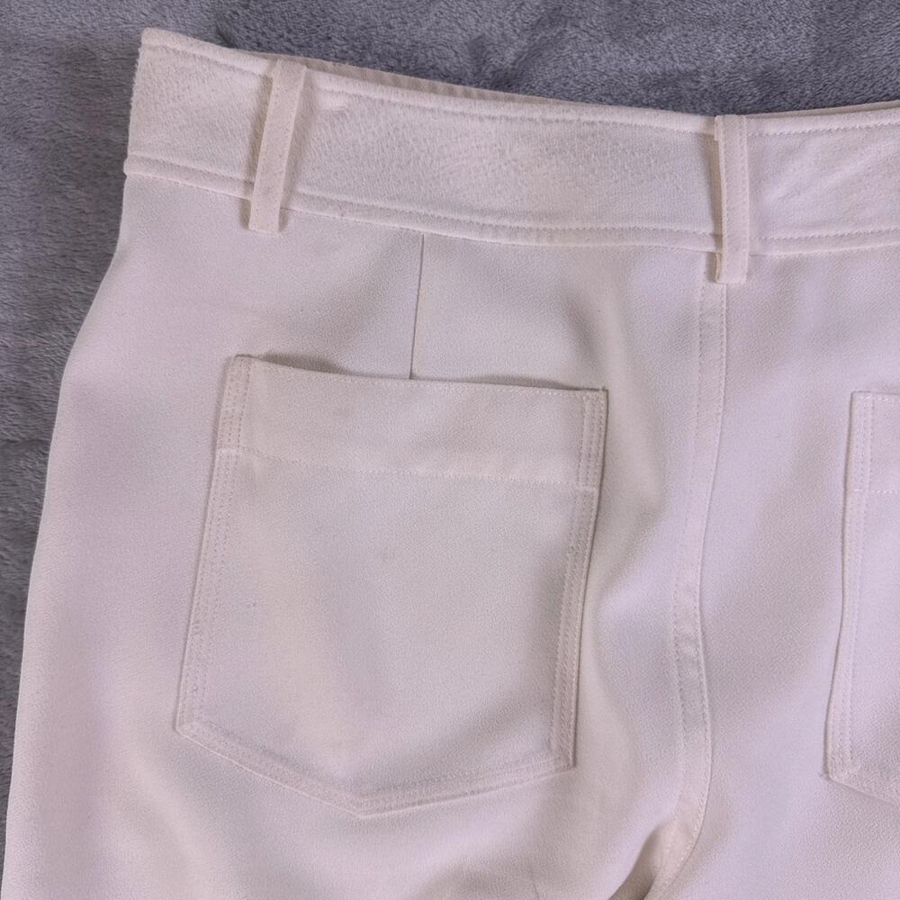 T by Alexander Wang Wide Leg Pants Women’s Size 6 White High Rise Trouser - Picture 6 of 7